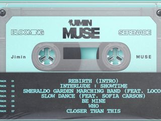 Jimin, do BTS, compartilha tracklist do seu álbum ‘Muse’.