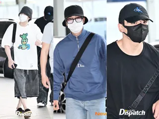 Suga, Jimin e Jungkook embarcam para os Estados Unidos