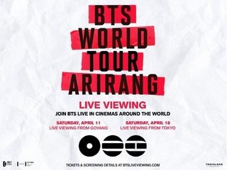 A turnê mundial do BTS ‘ARIRANG’ será transmitida ao vivo nos cinemas!